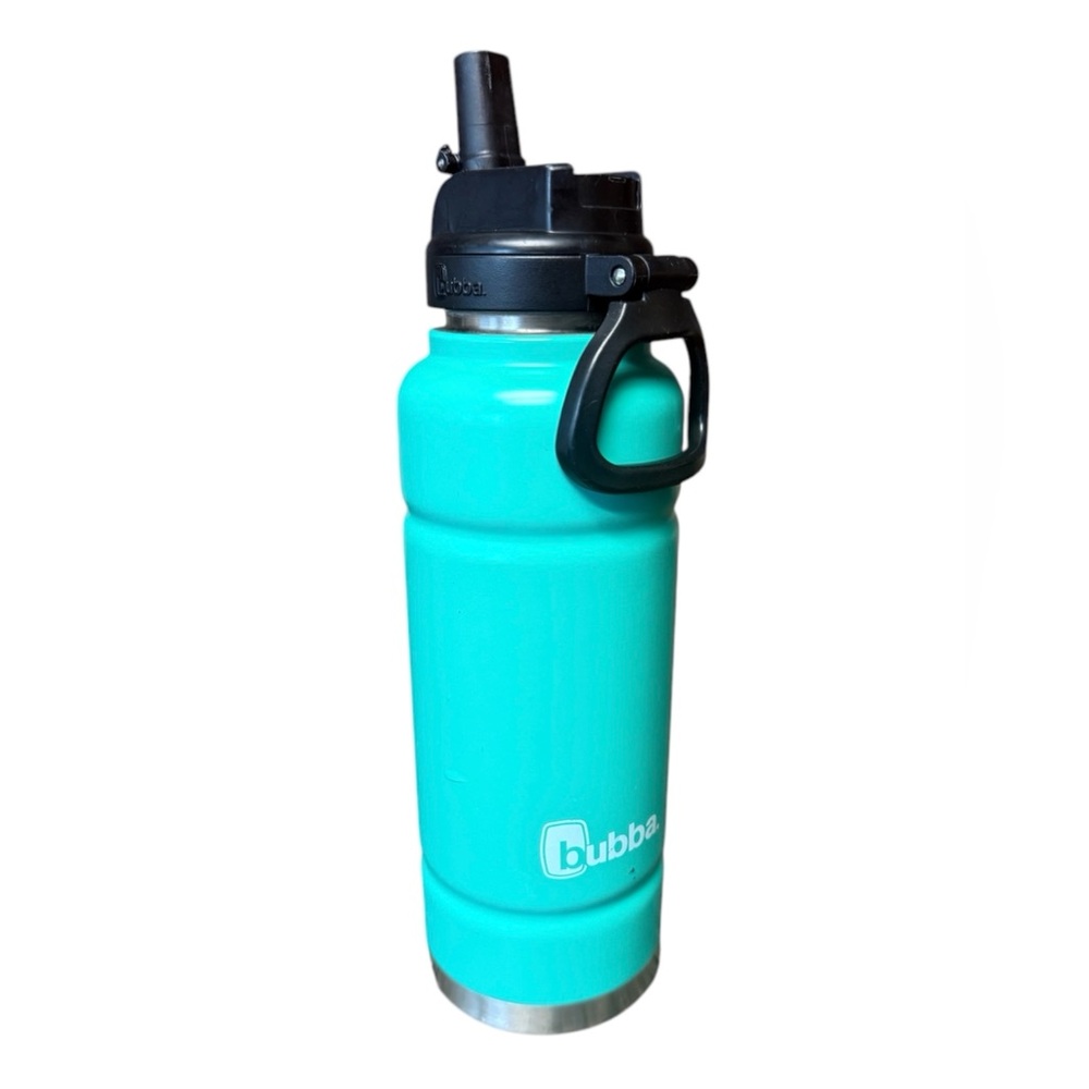 Bubba Insulated 34 Oz Travel Thermos - Flip top Screw on Lid Handle Stainless
